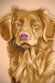 Custom Dog Art Illustration Vector Canvas Poster Dog Art Custom Dog Art Personalized Pet Art