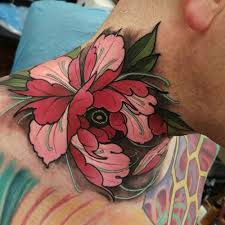 Rose tattoos, in particular, look like they were made for the neck area. Flower Neck Tattoos Tattooimages Biz