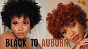 Deep red auburn hair color. How I Went From Black To Auburn Youtube