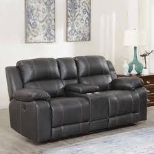 Dunhill Leather Power Reclining Loveseat With Console Power Reclining Loveseat Sofas For Small Spaces Sofa