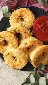 Baked Onion Cheese Rings Rezept Rezepte Fingerfood Rezepte Kochrezepte