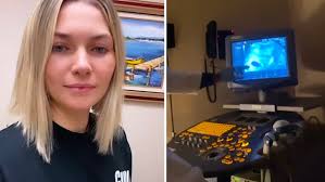 Jess Hart visits doctor for ultrasound of child with James Kirkham