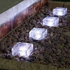 The light differs from other solar glass bricks because of its frosted texture, covering all the sides of the brick. Horing Solar Glass Brick Light Decorative Christmas Festives Ice Rock Cube Lights 4pcs Warm White Solar Ice Cube Led Light Crystal Brick Stone Lamp Garden Courtyard Pathway Patio Pool Lighting Outdoor Decor