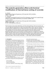 Near you 20+ concrete cutting companies near you. Pdf The Eutectic Generation Effect And Chemical Modification Of Thermal Lance Cutting Of Concrete Pavol Pranda Academia Edu