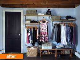 96 great closet design ideas. Before After A Creative Solution For A No Closet Bedroom No Closet Solutions Closet Bedroom Creative Closets