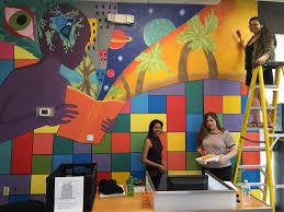 Image Result For School Library Mural School Murals High School Art Student Art