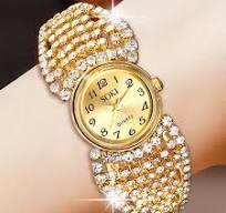 Women'S Watch 1pc Women'S * Alloy Fashion * Decorated Round Pointer Quartz  Watch And 3pcs Necklace Earrings Ring Used for Decoration, As * for Women'S  ...
