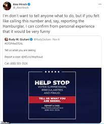 Trump Campaign S Voter Fraud Hotline Is Flooded With Prank Calls From Joe Biden Supporters Daily Mail Online