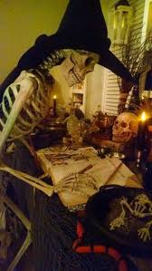 Witch At Her Spell Table Halloween Witch Decorations Halloween Witch Halloween Decorations