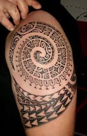 Polynesian Tattoo Designs For Men Tattoo Maori On Shoulder Half Arm Of A Polynesian Spiral Fi Polynesian Tattoo Polynesian Tattoo Designs Marquesan Tattoos