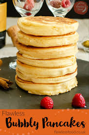 Bubbly Pancakes Recipe Raspberry Breakfast Food Dessert For Two