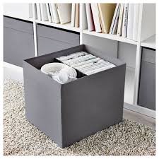 Drona Box Dark Gray 13x15x13 Ikea Ikea Kallax Storage