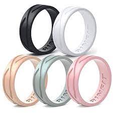 Silicone Wedding Ring Band Men Women 4 5 Rings Pack Desi Https Www Amazon Com Dp Silicone Wedding Ring Women Rubber Rings Wedding Silicone Wedding Rings