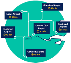 Rail connections are available from liverpool lime street station to liverpool south parkway with onward bus connections to the airport. Uk Airports Map List Of Uk Airports Trainline