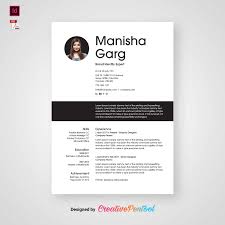 What are the pros of free word resume templates? Free Resume Template In Indesign Creativepentool