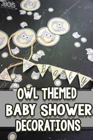Print And Cut Owl Baby Shower Decorations