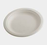 10" Round Bagasse Plate - Sugarcane Plate | Ecolates