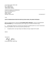 Atas perhatian serta kebijaksanaan bapak/ibu pimpinan, saya ucapkan banyak terima aksih. Contoh Surat Penyelesaian