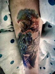 Animal tattoo designs are very common among people. My Bio Mechanical Parrot Tattoo By Connor Parry Photo Stock Snapwire