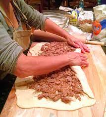 Briolata Starting To Roll Sausage Bread Sicilian Recipes Homemade Italian Sausage