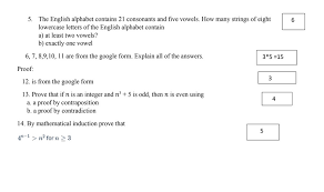 English has five vowels, right? Solved 6 5 The English Alphabet Contains 21 Consonants And Chegg Com