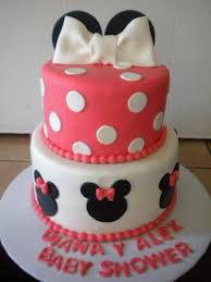 Minnie Mouse Baby Shower Cake Disney Themed Cakes Minnie Mouse Baby Shower Minnie Baby Shower Disney Baby Shower