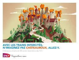 La Sncf Detourne A Nouveau Le Nom Des Villes Intercites Campagne De Pub Illustrations