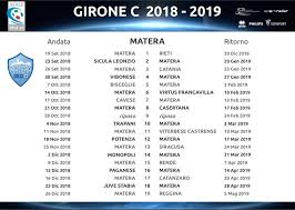 Lega pro, girone b risultati in tempo reale. Calendario Serie C 2018 2019 Matera Rieti Il 19 Settembre Per La 1 Giornata Scopri Tutte Le Gare Sassilive