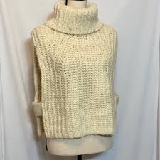 Copyright 2006 authentic knitting board, all rights reserved. Zara Sweaters Zara Chunky Knit Pullover Turtleneck Vest Sz Sm Poshmark