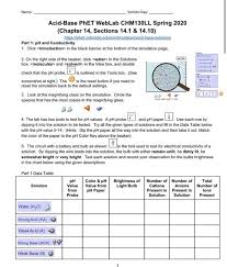 Drink mix(solid), drag purple concentration meter. Name Section Day Acid Base Phet Weblab Chm130ll S Chegg Com