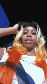 Zlike 613 Blonde Ombre Highlight Ginger Orange 13x4 Transparent Lace F