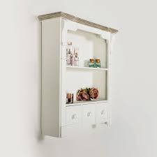 Carefully processed wood and colored bio mdf makes it perfect fit for a simple, timeless interior. White Wall Shelf Unit Daventry White Range Melody Maison