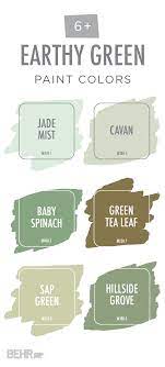 See more ideas about behr gray, behr paint colors, home. This Earthy Green Color Palette From Behr Is Full Of Soothing Natural Colors Explore Light Colors Like Jade Mist And Cav Paint Colors Room Colors House Colors
