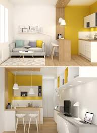 10 Facons Originales D Ajouter De La Couleur Dans Un Petit Espace Apartment Interior Small Apartment Decorating Condo Interior Design