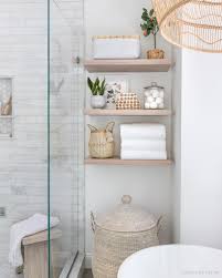 This floating wall shelf provides you a space to display your collected curios, framed photos, or a few potted above the toilet or next to the sink, these shelves are perfect for a kitchen or bathroom. Our Bathroom Floating Wood Shelves Your Questions Answered Driven By Decor