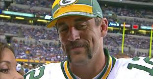 A bit with patrick supposedly mentoring a youngster to someday host awards shows was an. Aaron Rodgers A Glimpse At His Many Mustaches In The Nfl Essentiallysports