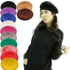 Besufy Women Girl Solid Color Warm Winter Beret French Artist Beanie Hat Ski Cap Walmart Com In 2021 Winter Hats For Women Beret Winter Hats Beanie