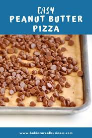 Peanut Butter Pizza Bakin Care Of Business Recipe Easy Peanut Butter Homemade Peanut Butter Cookies Making Peanut Butter