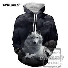 Us 29 99 Dykhmily 3d Print Animal Style White Wolf Dog Autumn Winter Fashion Mens Hoodie Sweatshirt Lovely Mens Hoodies And Sweatshirts In Hoodies