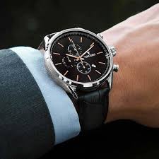 Black And Rose Gold Mens Watch The Chrono S Rose Gold Leather Watch Bands Vincero Watches Watches For Men