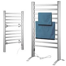 Bakaji scaldasalviette termoarredo elettrico 100w da bagno 2in1 da terra e parete asciugabiancheria portasciugamani con 4 elementi riscaldanti in metallo al carbonio dimensione 95 x 50 x 31 cm. Termoarredo Scaldasalviette Elettrico Bagno 10 Elementi Bakaji