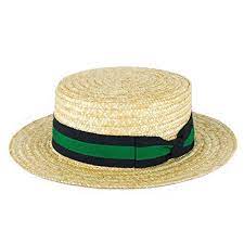 Zakira Straw Boater Hat Handmade In Italy Navy Green Ban Https Www Amazon Com Dp B073wfp4md Ref Cm Sw R Pi Dp U Boater Hat Straw Boater Hat Straw Boater