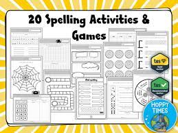 spelling activities games teaching resources