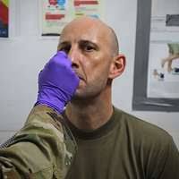 Spc. Ginno Haro, a medical soldier from the 399th Combat