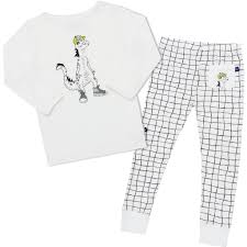 Bamboo Baby Long John Pyjamas Lounge Lizard