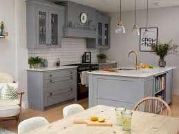 Shaker style cabinet with a deep neutral grey finish. Grey Kitchens 8 Real Spaces To Inspire You Goodhomes Magazine Goodhomes Magazine