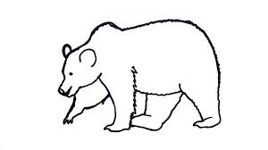 أجمل رسومات دب للتلوين جاهزة للطباعة بفبوف Bear Drawing Grizzly Bear Drawing Bear Face Drawing