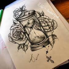 134 Likes 2 Comments Insanity Insanitydoll On Instagram Commande Prete A Etre Expediee Draw Hourglass Tattoo Rosary Foot Tattoos Picture Tattoos