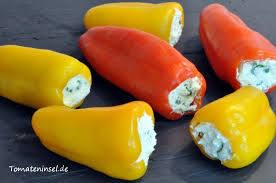 Antipasti Gefullte Spitzpaprika Tomateninsel Spitzpaprika Gefullte Spitzpaprika Kirschpaprika