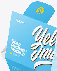 Download Opened Soap Bar Matte Paper Packaging Box Mockup In Box Mockups On Yellow Images Object Mockups PSD Mockup Templates